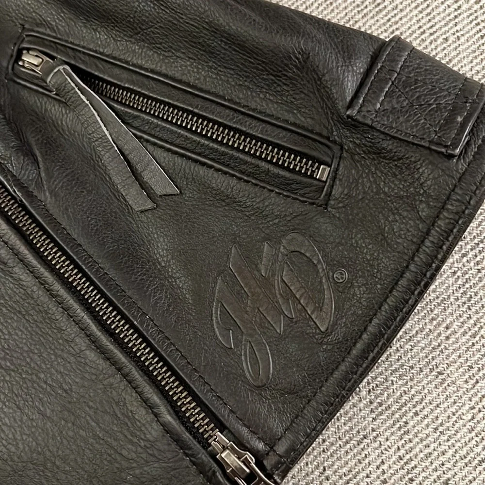 🏍💥Women’s Genuine Harley-Davidson Bezel Collar Black Leather Jacket🏍💥🏍 - Picture 12 of 17